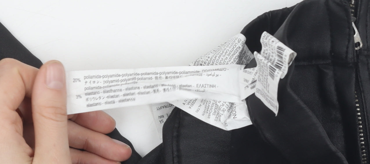 Stradivarius Women's Black Slim Trousers, Size 4