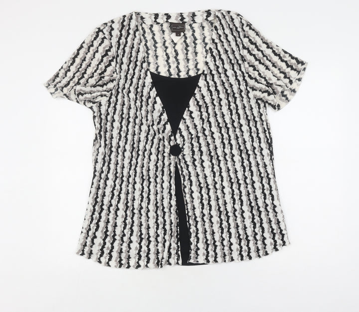 Ann Harvey Women's Multicoloured Blouse Size 12