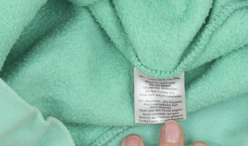 USHI Green Unisex Hoodie, Large, Casual Pullover