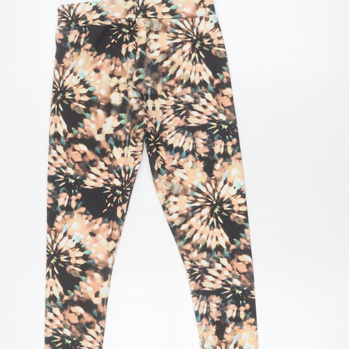 Next Girls Floral Ankle Leggings, Multicoloured, 10 Years