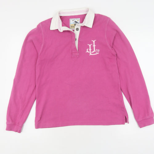 Lazy Jacks Women's Pink Henley Sweatshirt, Size S