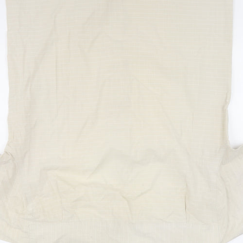 Thomas Nash Men's Beige Check Button-Up Shirt 15.5