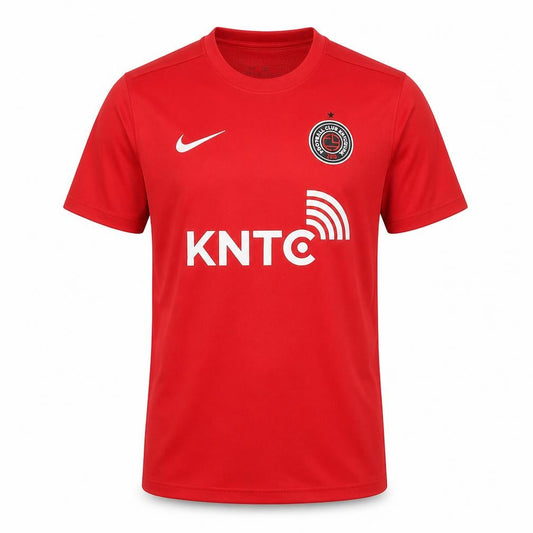 Front view of Nike Men’s Red Football Training Jersey, size S
