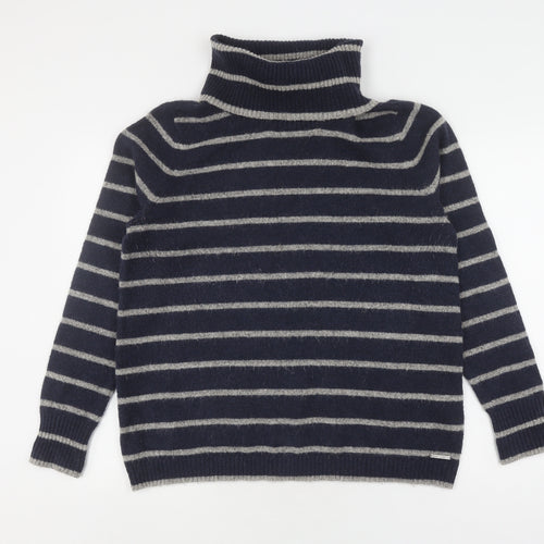 Crew Clothing Co. Women's Blue Roll Neck Pullover Jumper Size 14