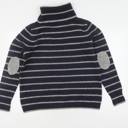 Crew Clothing Co. Women's Blue Roll Neck Pullover Jumper Size 14
