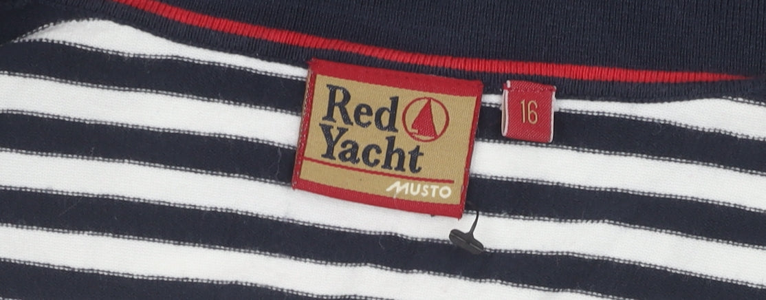 Musto Women's Nautical Polo Shirt, Multicoloured, Size 16