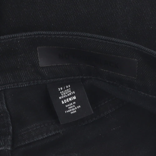 &Denim Women's Black Skinny Jeans Size 29