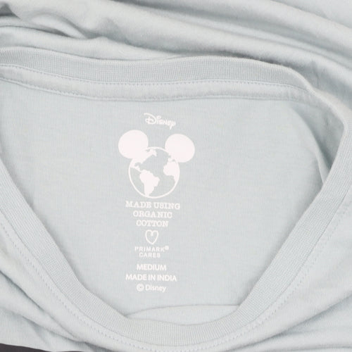 Disney Blue Mickey T-Shirt Unisex Medium Casual