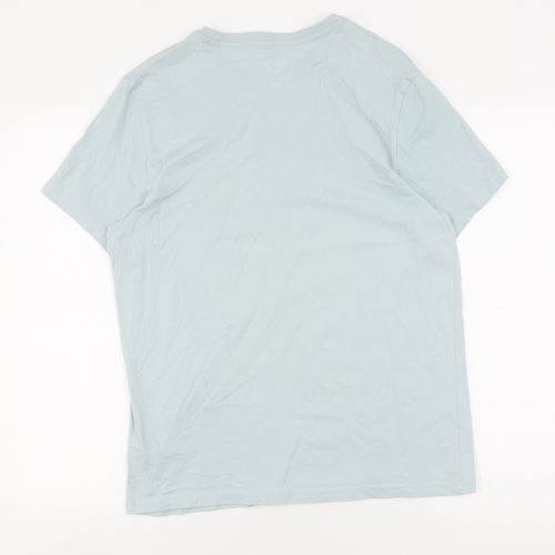 Disney Blue Mickey T-Shirt Unisex Medium Casual
