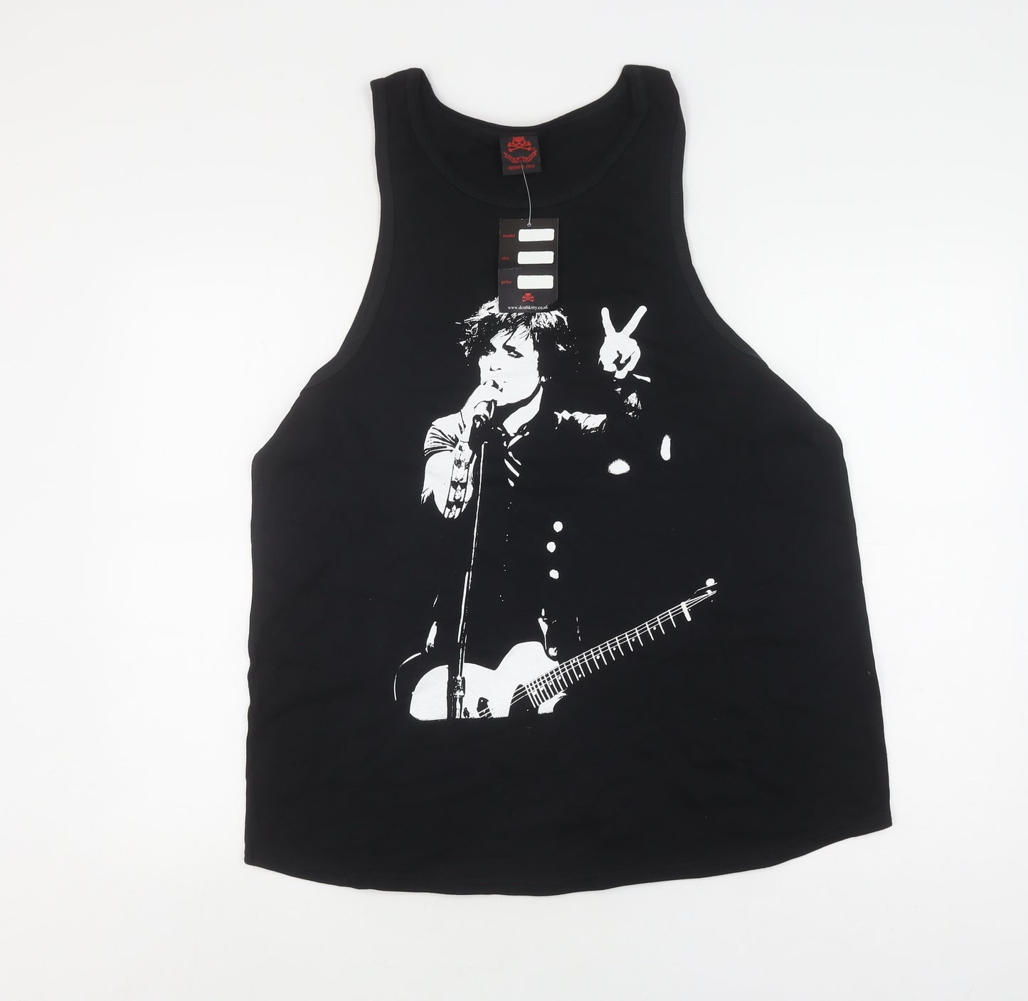 Death Kitty Women's Black Music Tank Size 18