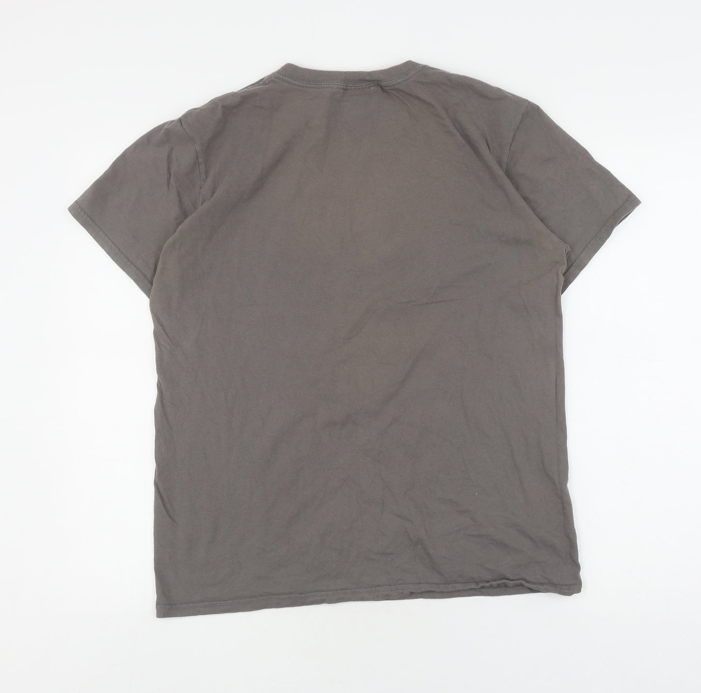 Jaws Men's Grey Graphic Short Sleeve T-Shirt - M