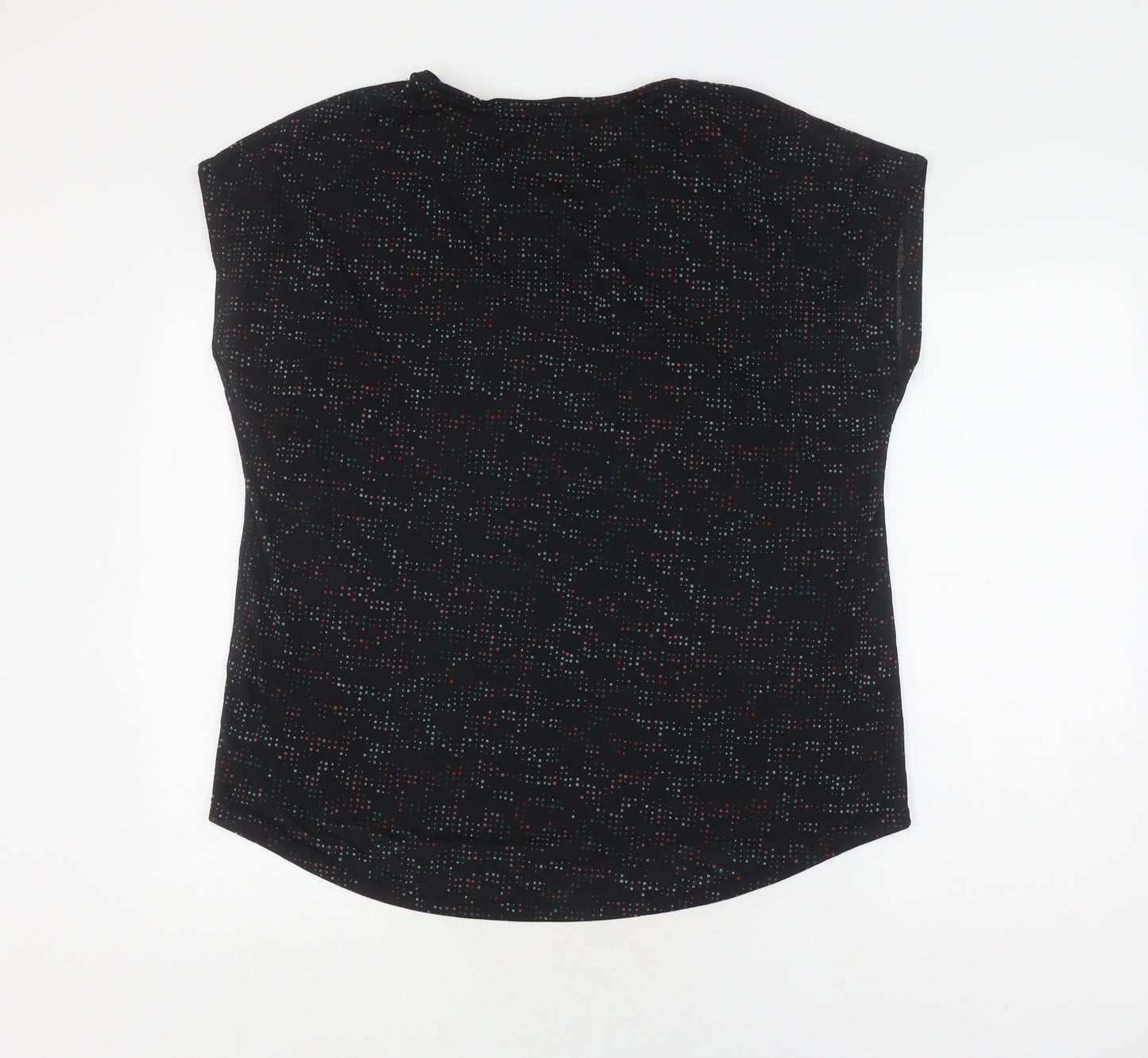 Goodmove Women's Black Crew Neck Relaxed T-Shirt Size 18