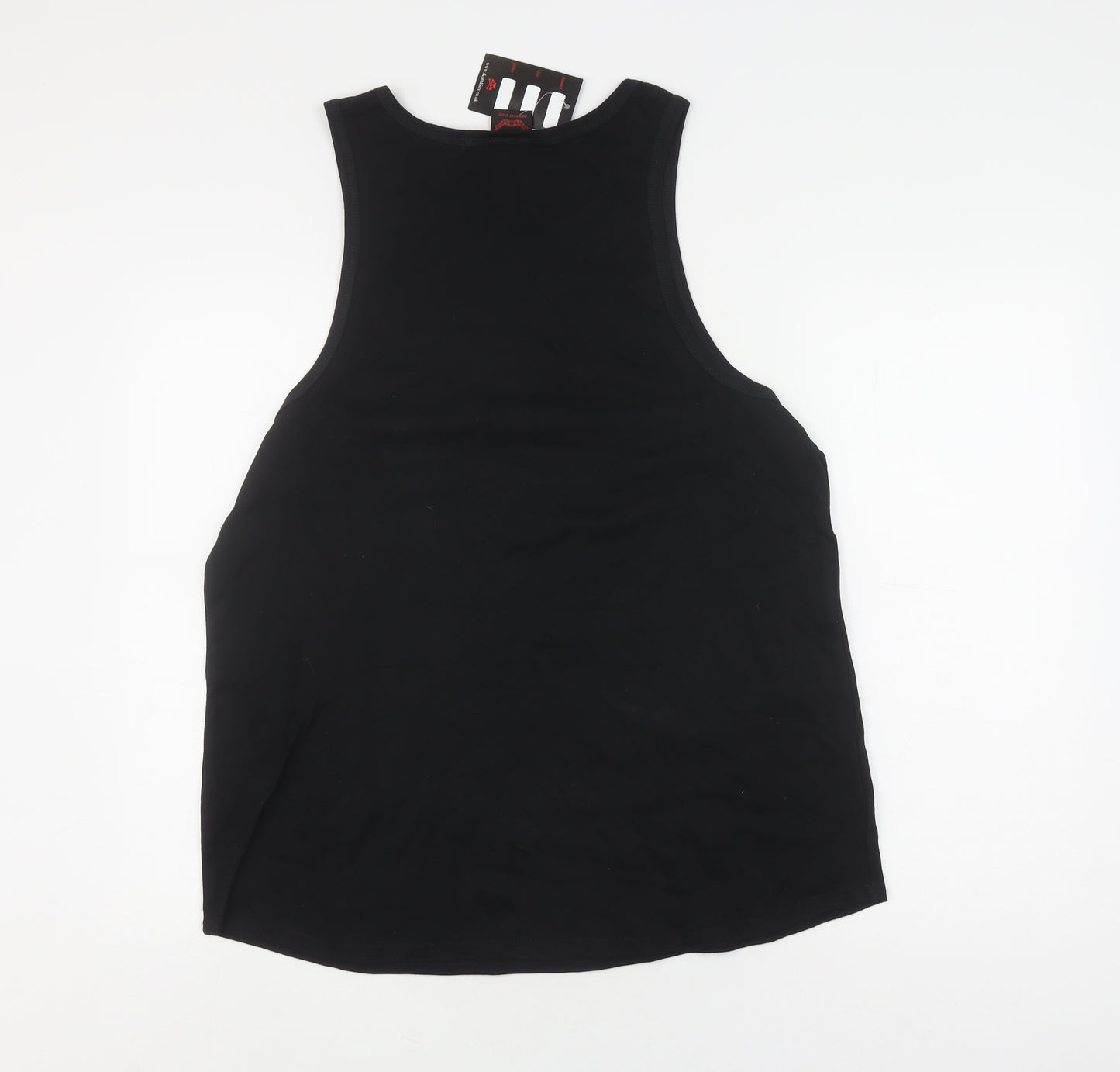 Death Kitty Unisex Black Cotton Tank, Size 18, New