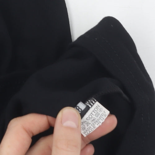 Death Kitty Unisex Black Cotton Tank, Size 18, New