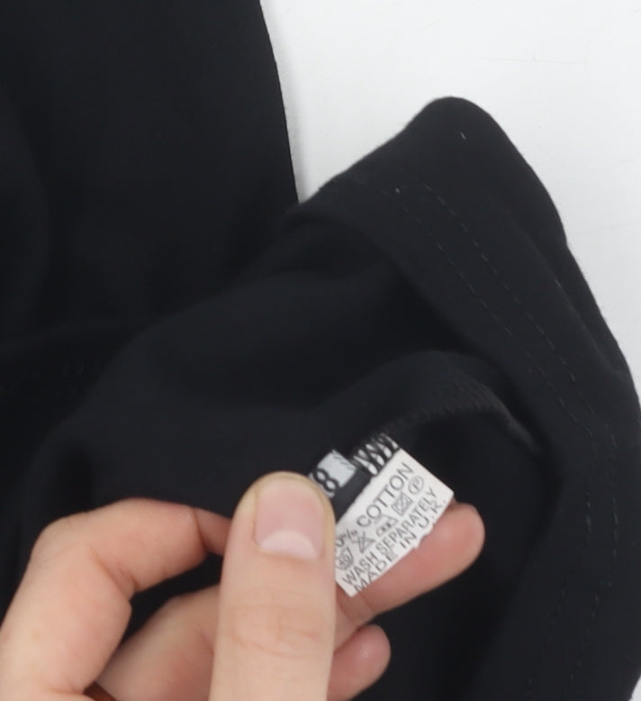 Death Kitty Unisex Black Cotton Tank, Size 18, New