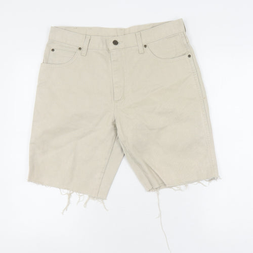 Wrangler Men's Beige Cargo Shorts, Size 34, Regular Fit