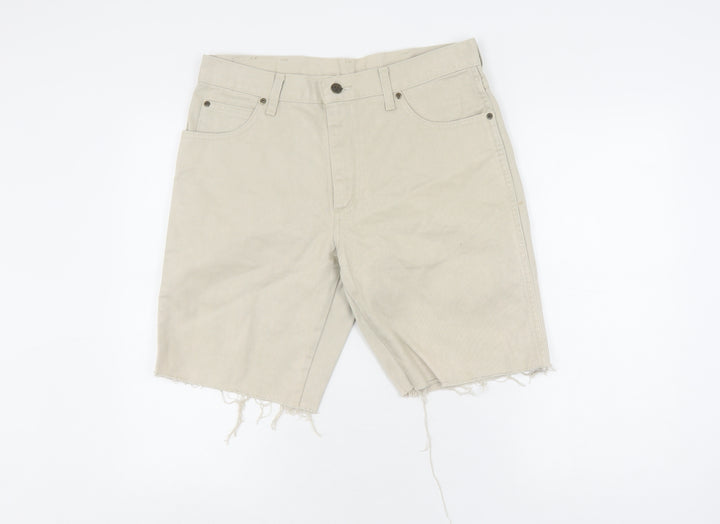Wrangler Men's Beige Cargo Shorts, Size 34, Regular Fit