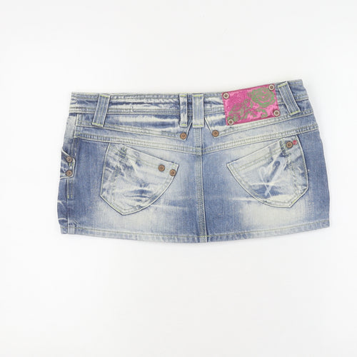 River Island Women's Blue Denim Mini Skirt Size 12