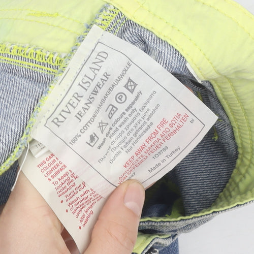 River Island Women's Blue Denim Mini Skirt Size 12