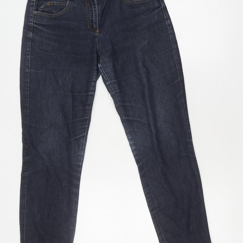 Wallis Women's Blue Straight Leg Jeans Size 10