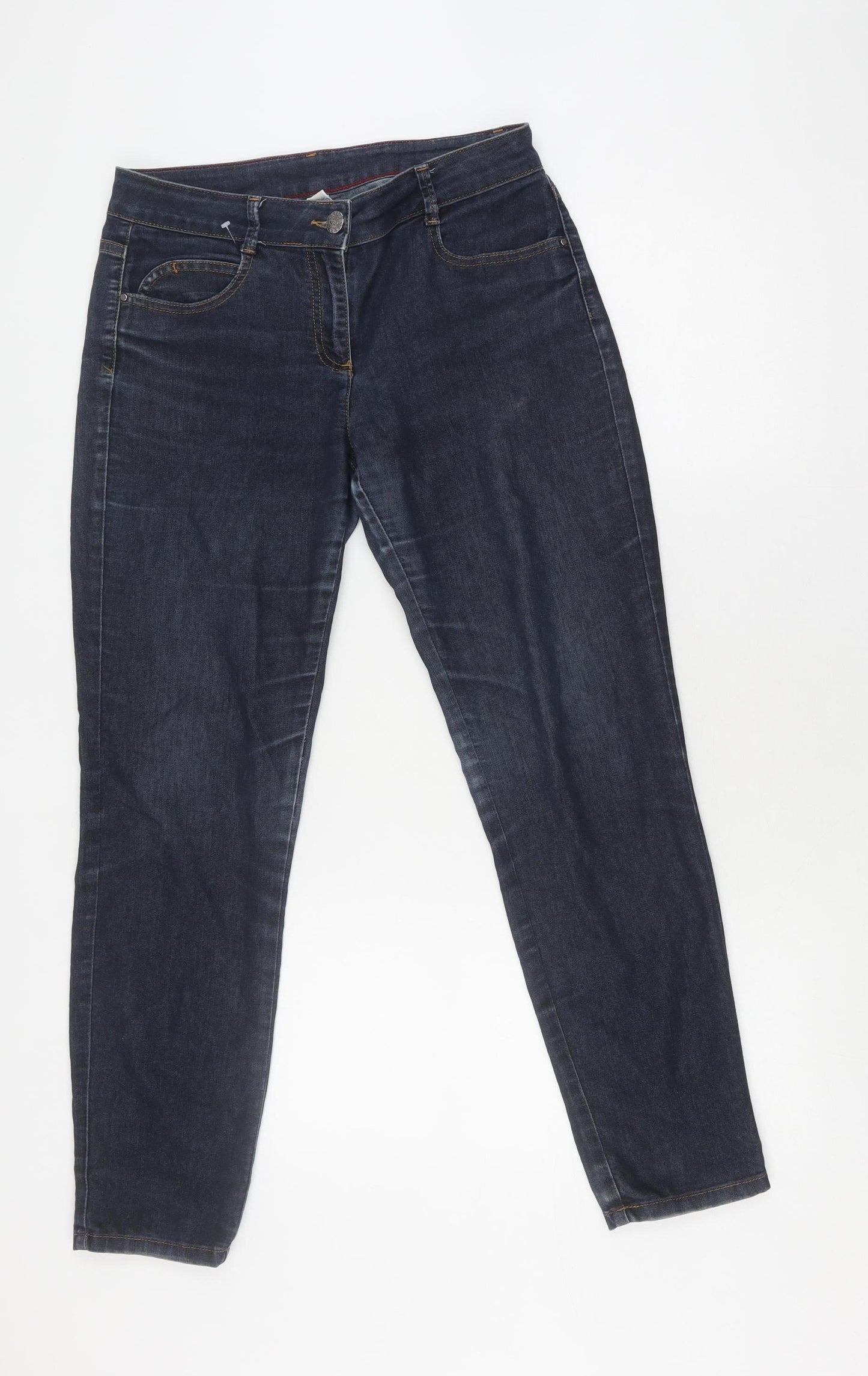 Wallis Women's Blue Straight Leg Jeans Size 10