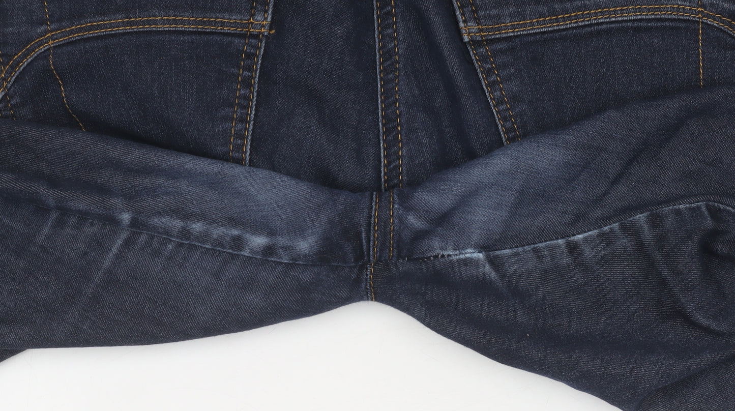 Wallis Women's Blue Straight Leg Jeans Size 10