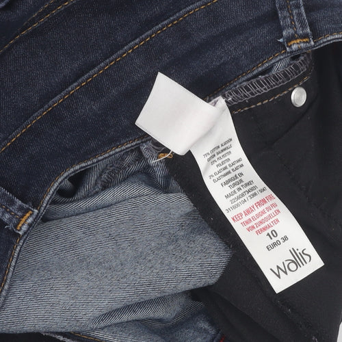 Wallis Women's Blue Straight Leg Jeans Size 10
