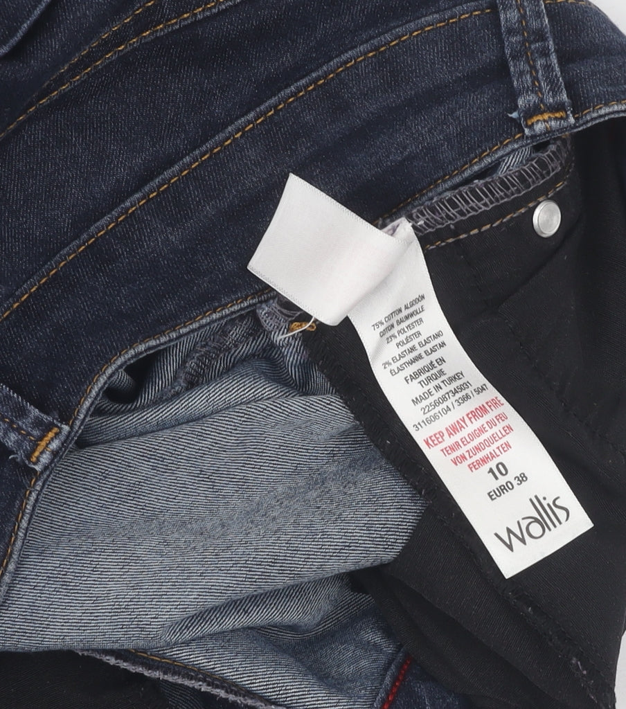 Wallis Women's Blue Straight Leg Jeans Size 10