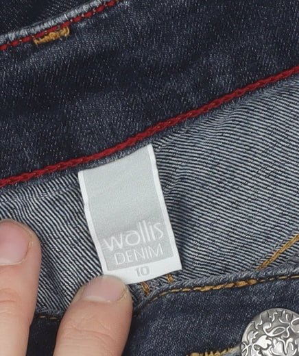 Wallis Women's Blue Straight Leg Jeans Size 10