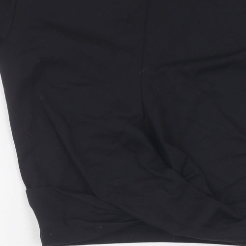 MP Women's Black Slim Fit T-Shirt, Size S, Gym Wear