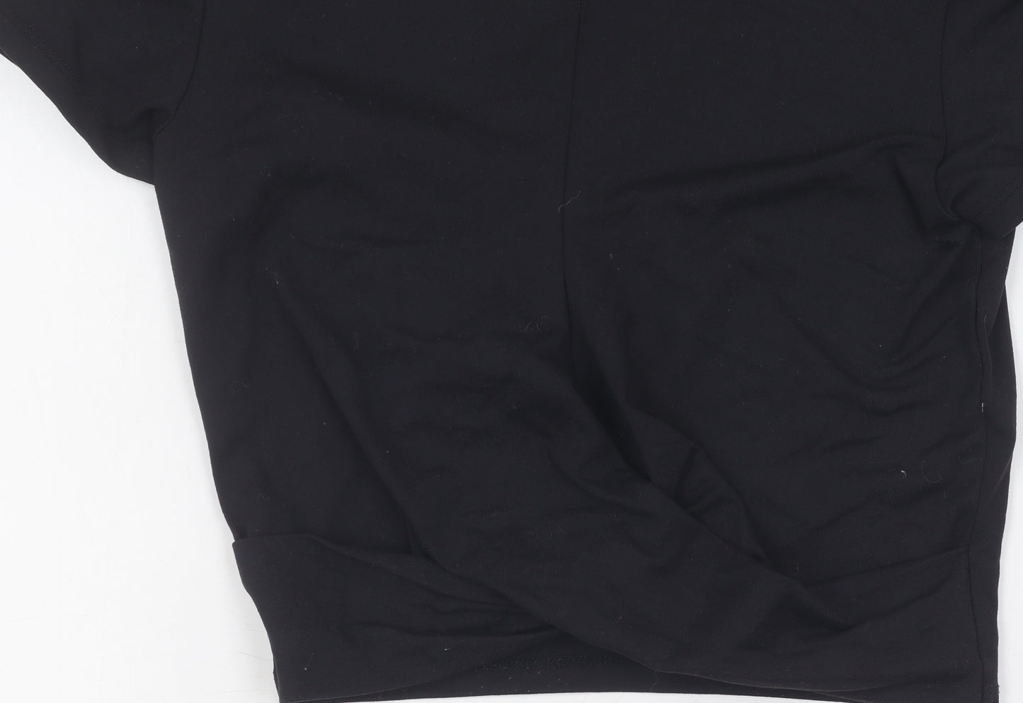 MP Women's Black Slim Fit T-Shirt, Size S, Gym Wear