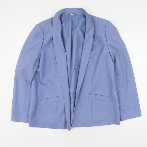 Women's Blue Suit Jacket Size 16 Regular Fit