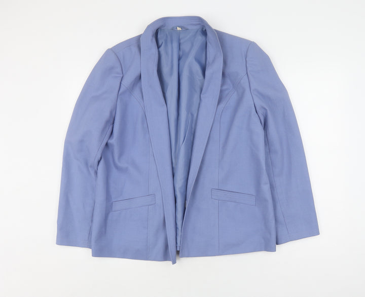 Women's Blue Suit Jacket Size 16 Regular Fit
