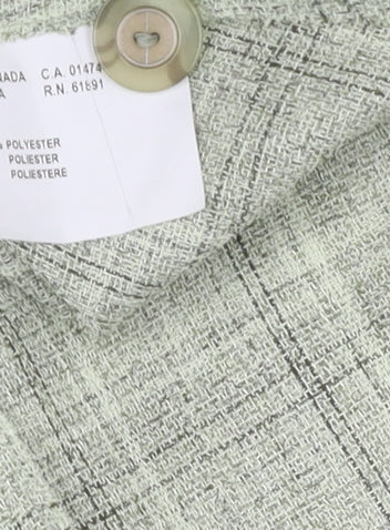 Gray & Osbourn Women's Green Check Button-Up Shirt Size 18