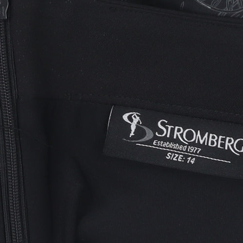 Stromberg Women's Black Floral Skort, Size 14, Casual Sportswear