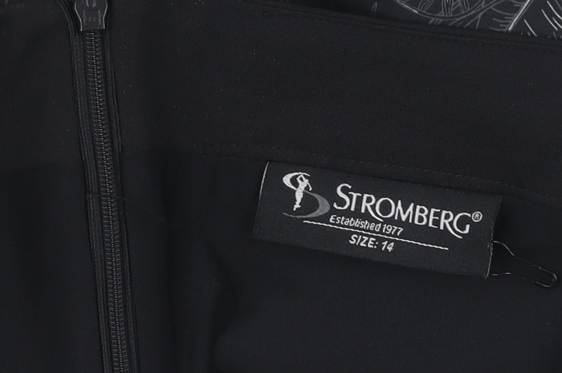 Stromberg Women's Black Floral Skort, Size 14, Casual Sportswear