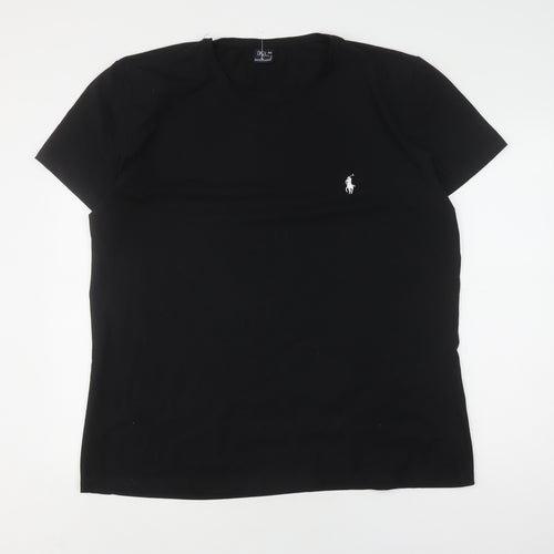Ralph Lauren Men's Black 5XL T-Shirt, Short Sleeve