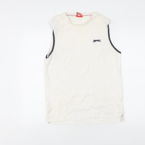 Slazenger Men's Ivory Tank Top M Gym & Training Sportswear