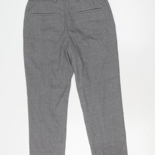 Next Men's Grey Trousers, 30 in, Regular, Elastic Waist