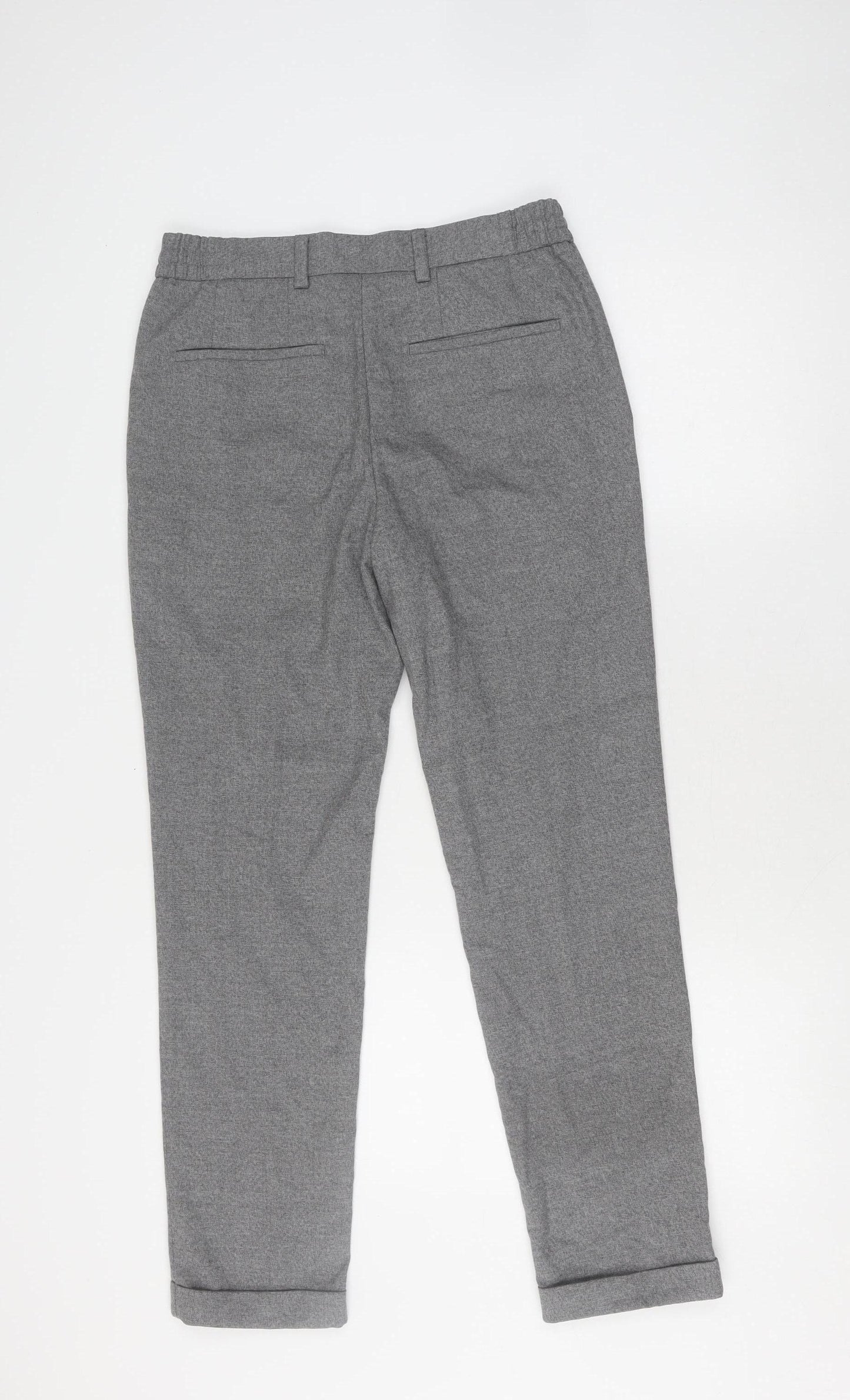 Next Men's Grey Trousers, 30 in, Regular, Elastic Waist