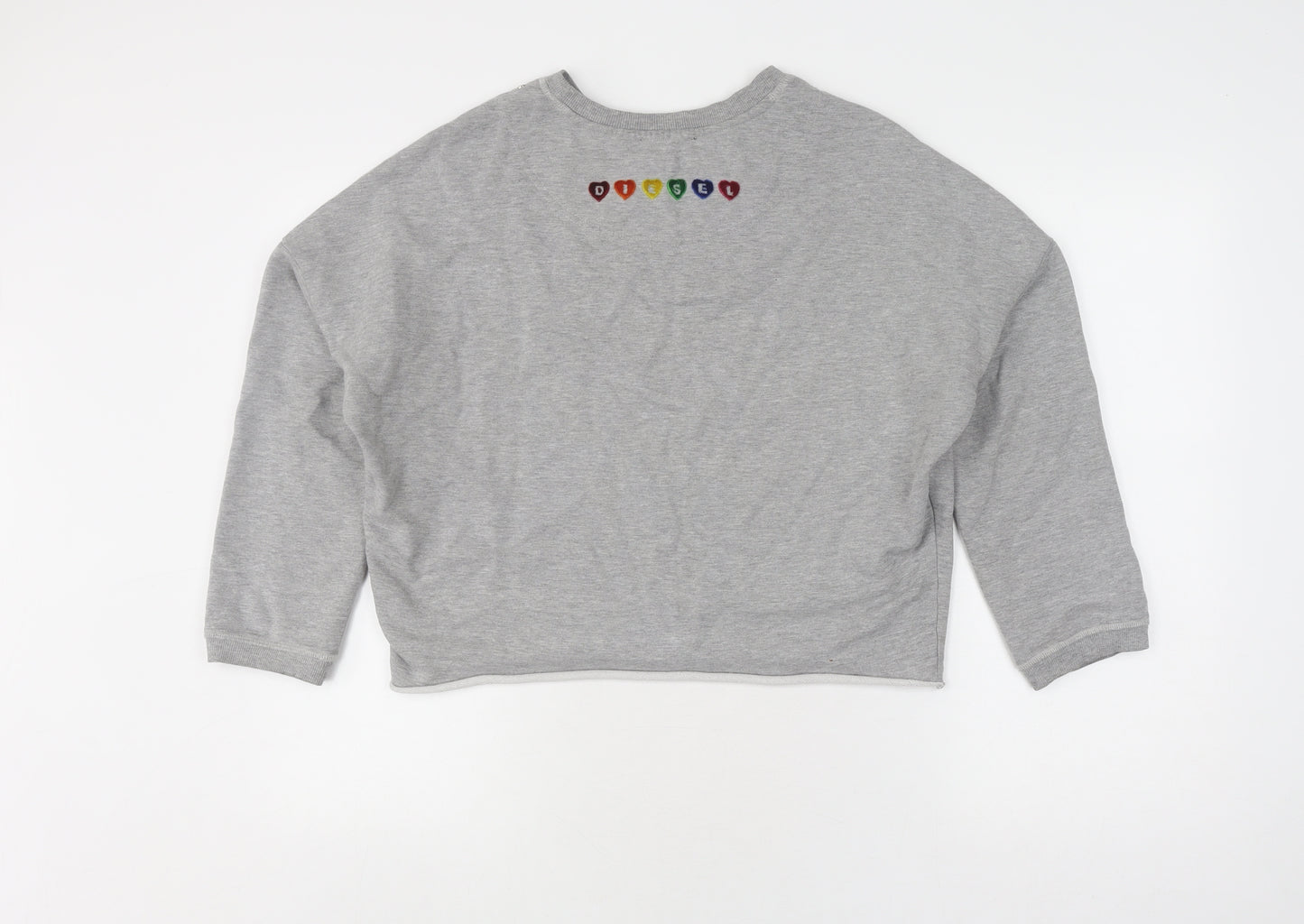 Diesel Women's Grey XS Pullover Sweatshirt