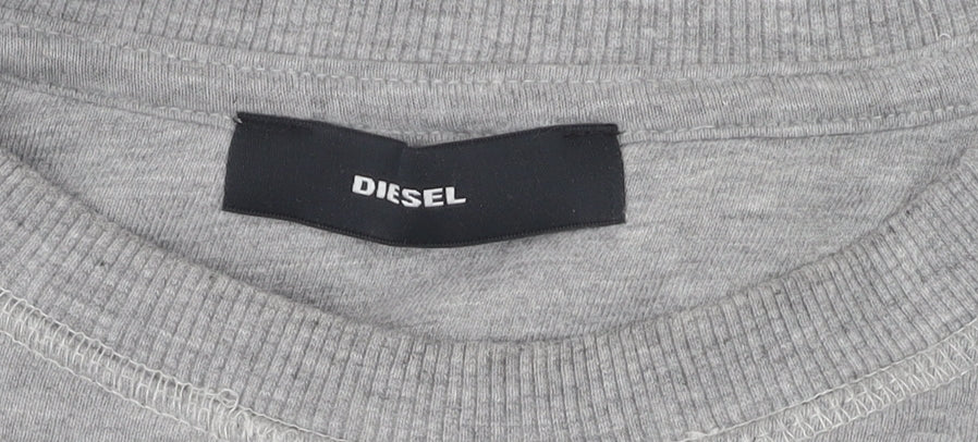 Diesel Women's Grey XS Pullover Sweatshirt