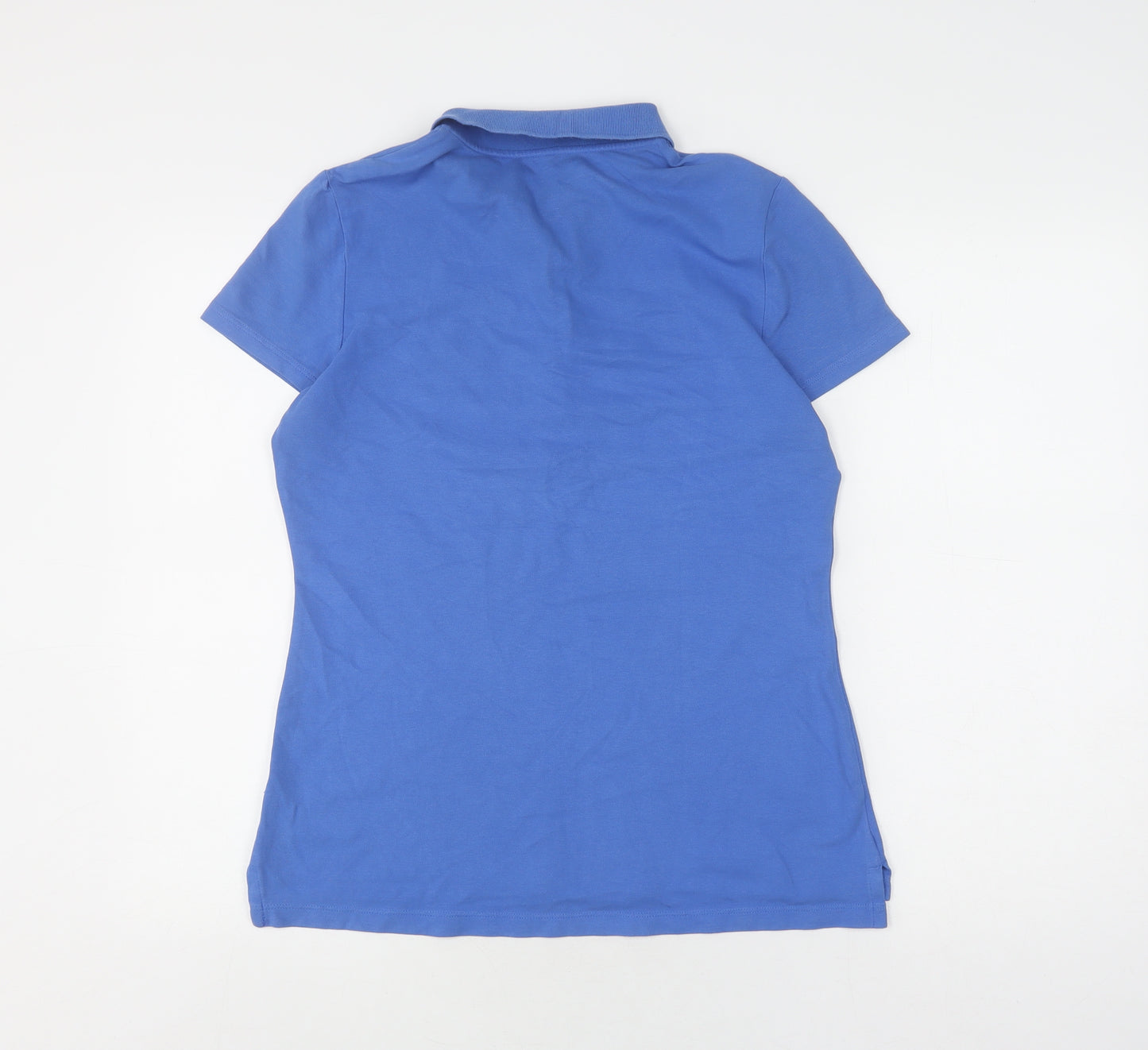 Tommy Hilfiger Women's Blue Polo Shirt - Medium