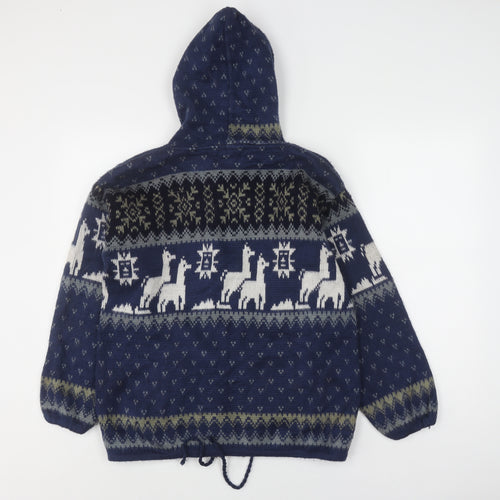 Tejidos Rumiñahui Unisex Blue Alpaca Jacket S