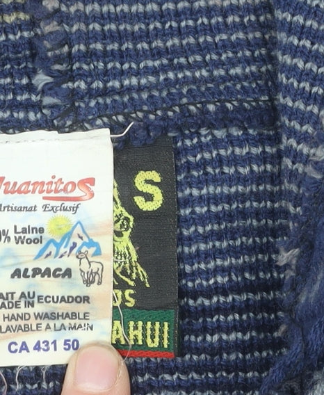 Tejidos Rumiñahui Unisex Blue Alpaca Jacket S