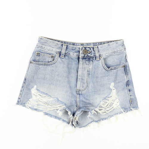 ASOS Women's Blue Cut-Off Denim Shorts Size 6