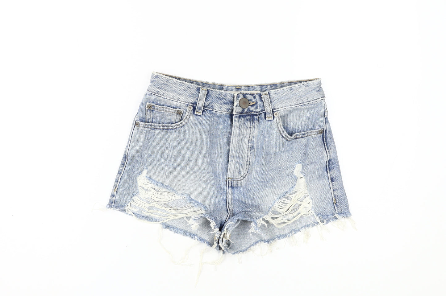 ASOS Women's Blue Cut-Off Denim Shorts Size 6