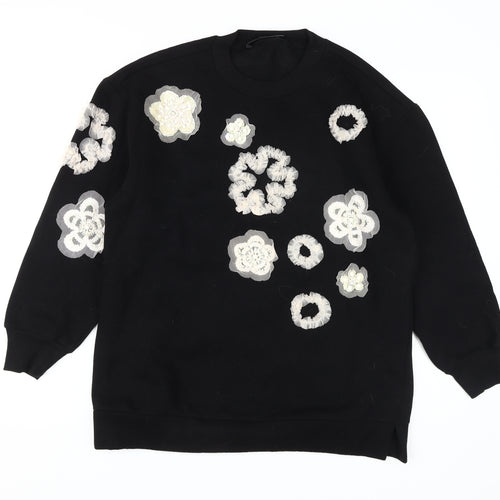 French Connection Women's Black Pullover Sweatshirt S