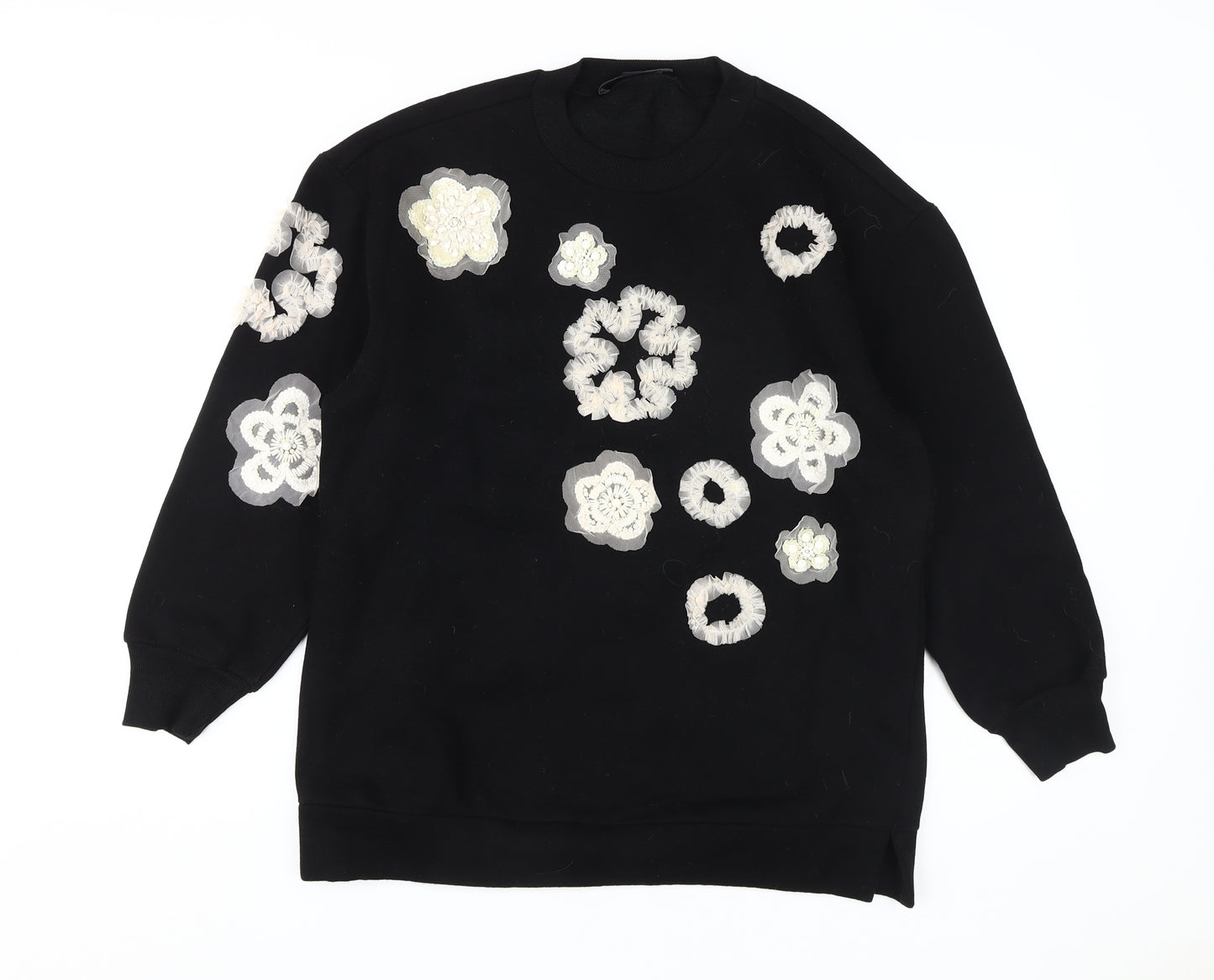 French Connection Women's Black Pullover Sweatshirt S