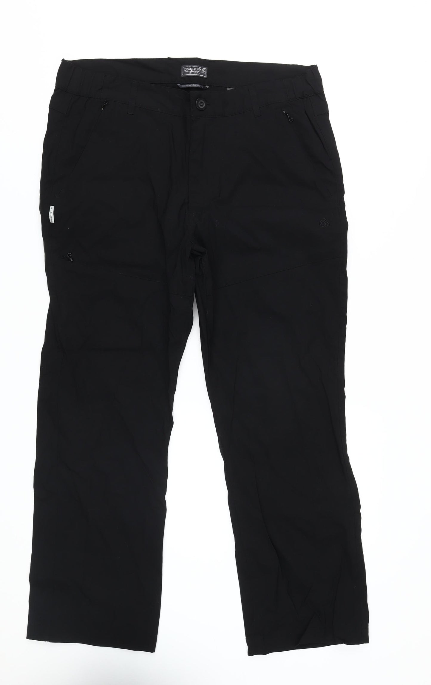 Craghoppers Men's Black Trousers S Regular Fit